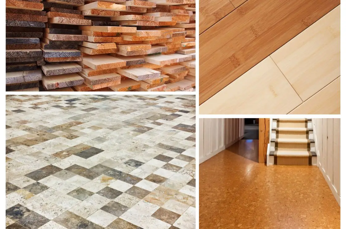 eco-friendly flooring options stone bamboo cork reclaimed wood